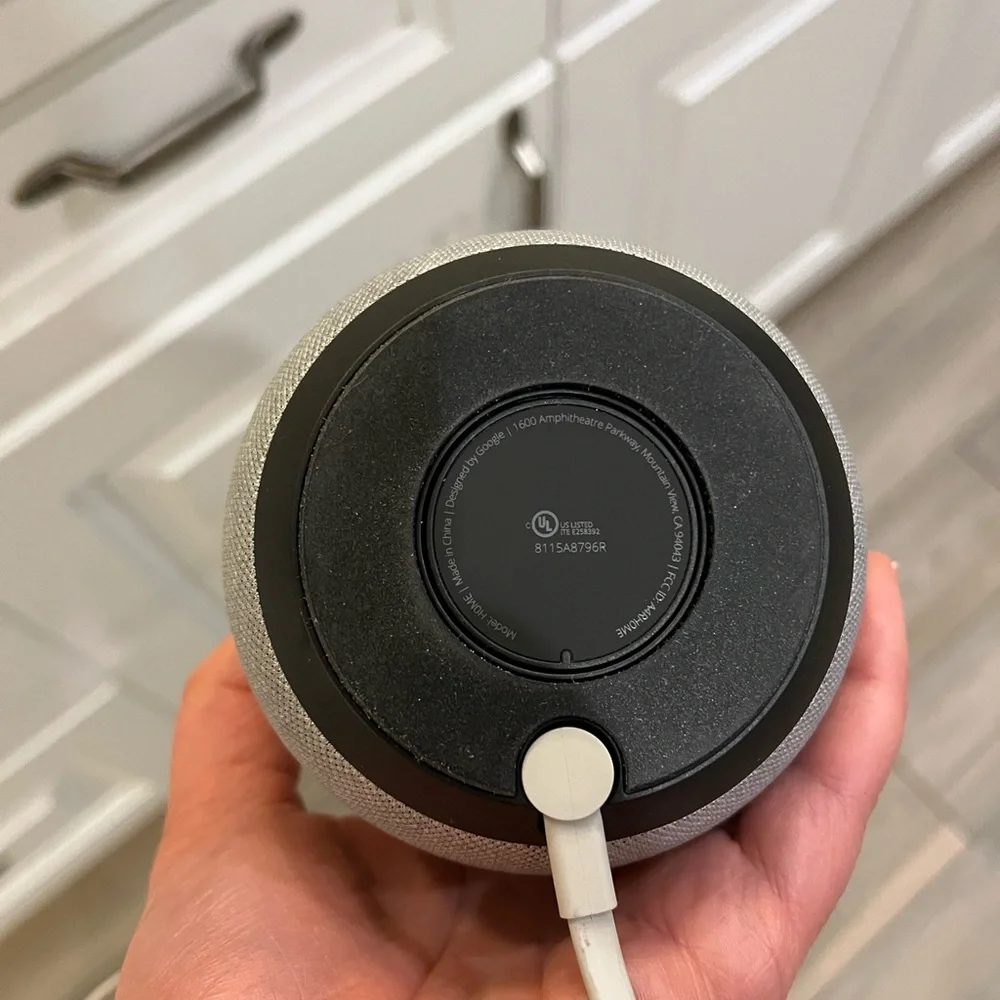 Google Home Voice Assistant in White and Gray
